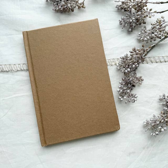 Plain kraft hardcover junk journal