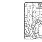 Sample Girl Moments coloring page: a girl blow-drying her dog in the bathroom
