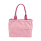 Back of the dusty pink Soolla craft bag with open outer pockets