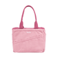 Front of the dusty pink Soolla craft bag with slanted tool pockets