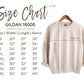 Gildan 18000 unisex sweatshirt size chart in inches (width, length, sleeve): S 20, 27, 33 · M 22, 28, 34 · L 24, 29, 35 · XL 26, 30, 36 · 2XL 28, 31, 37 · 3XL 30, 32, 38 · 4XL 32, 33, 39 · 5XL 34, 34, 40
