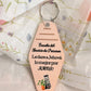 Pink motel-style keychain reading "Escuela del Servicio de Precursor, Le daré a Jehová lo mejor por AMOR!"