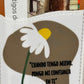 Close-up of the daisy phone card wallet design with the Salmos 56:3 quote
